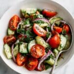 Refreshing Cucumber, Tomato, and Onion Salad Recipe
