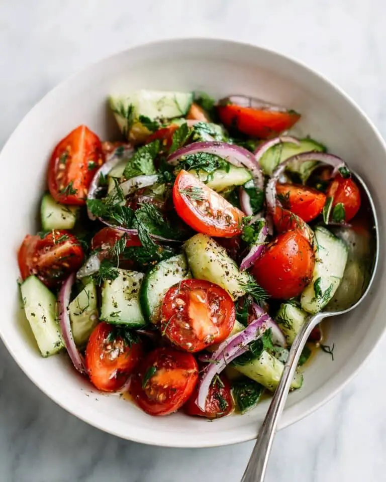 Refreshing Cucumber, Tomato, and Onion Salad Recipe