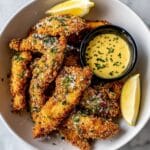 Golden Crunchy Chicken Tenders with Creamy Honey Mustard Dip Recipe