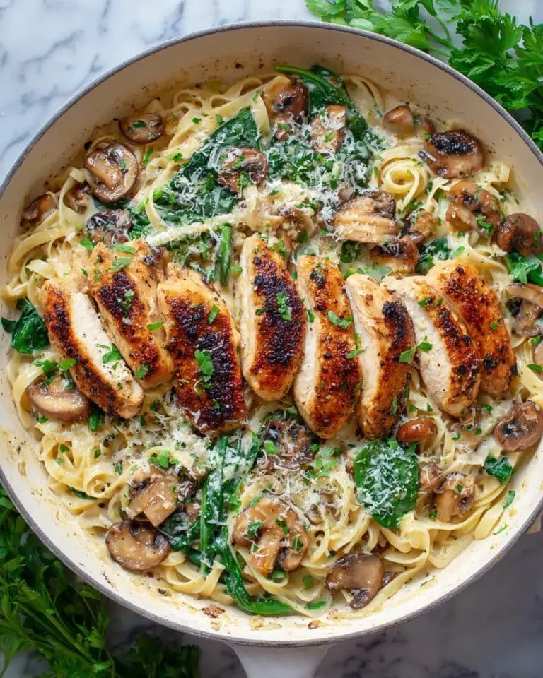 Chicken Marsala Fettuccine Recipe